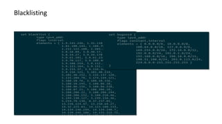 Blacklisting
 