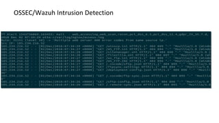 OSSEC/Wazuh Intrusion Detection
 