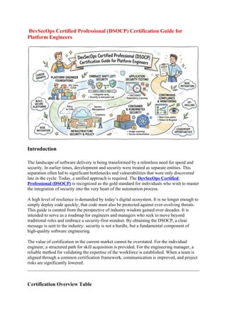 DevSecOps Certified Professional (DSOCP) Certification Guide for ...