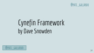 14
Cynefin Framework
by Dave Snowden
@pati_gallardo
@pati_gallardo
 