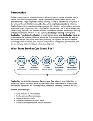 Mastering DevSecOps: From Code to Deployment | PDF