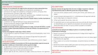STAGE: PRE-COMMIT
Actividades
THREAT MODELING / ATTACK MAPPING:
Comenzar con una evaluación de riesgos de alto nivel para los nuevos sistemas/servicios
• Clasificar los datos: requisitos legales y de cumplimiento, sensibilidad, etc.
• Centrarse en los riesgos de la plataforma, el lenguaje y el marco: ¿el equipo utiliza
herramientas bien conocidas o algo nuevo, novedoso?
• Determine una clasificación de riesgos y los siguientes pasos: modelado de amenazas,
requisitos de puertas de control, formación en seguridad...
Vuelva a realizar la evaluación de riesgos si/cuando el equipo realice un cambio importante en
el diseño o en los datos
• Cuestionario de riesgo de PayPal para nuevas aplicaciones/servicios
• Modelo de evaluación rápida de riesgos (RRA) de Mozilla
• Elevación de privilegios de Microsoft
Modelado de amenazas iterativo y ligero basado en el riesgo: al principio del diseño, o cuando
se realicen cambios importantes (Examinar los límites de confianza y las suposiciones en la
arquitectura)
Plantee estas preguntas cuando vaya a realizar cambios:
• ¿Está cambiando la superficie de ataque (nuevos puntos de entrada/salida, nuevo rol de
usuario...)?
• ¿Está cambiando la pila tecnológica o los controles de seguridad de la aplicación?
• ¿Está añadiendo datos confidenciales/sensibles?
• ¿Han cambiado los agentes de las amenazas? ¿Nos enfrentamos a nuevos riesgos?
IDE SECURITY PLUGINS:
La exploración inmediata e incremental en el IDE de cada desarrollador capta los errores de
seguridad a medida que el desarrollador cambia o guarda el código
• La seguridad se convierte en parte del flujo de trabajo de ingeniería
• Desplazamiento lo más a la izquierda posible en la cadena
• Debe tener bajas tasas de falsos positivos (importante)
• Ejecutar reglas de alto valor y desactivar las reglas ruidosas que distraen a los ingenieros
PRE-COMMIT HOOKS:
Ejecutar revisiones de seguridad antes de enviar el código al repositorio: (ejecutar
automáticamente scripts en diferentes puntos de los flujos de trabajo)
• Local: pre-commit, prepare-commit, commit, post-commit, post checkout, pre-
rebase
• Invoque escaneos adicionales de la CLI / comprobaciones de seguridad antes de
que el código llegue a la integración continua
• Utilizar para la gestión de secretos, claves, etc.
• Es importante tener en cuenta que estas protecciones del lado del cliente pueden
ser deshabilitadas por los ingenieros (el propietario del repositorio puede
alterar/desinstalar los hooks- así que los hooks no pueden ser forzados)
PEER CODE REVIEWS:
La disciplina de las revisiones de código por pares es una práctica de ingeniería
fundamental en DevSecOps
• Revisar la corrección funcional (especialmente en el código de alto riesgo) una
codificación defensiva
• Asegúrese de que el código aprovecha las capacidades del marco de trabajo seguro
y las bibliotecas de seguridad
• Tenga cuidado con los secretos hardcodeados, las puertas traseras y el cifrado
manual.
• Aproveche el análisis estático (SAST) para aplicar las buenas prácticas y detectar los
errores comunes de seguridad/codificación
PRECAUCIÓN: Los desarrolladores necesitan formación en codificación segura, para
saber qué buscar
 