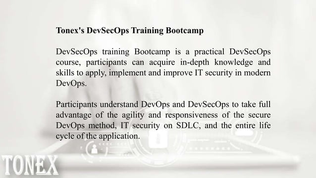 DevSecOps Training Bootcamp - A Practical DevSecOps Course | PPT