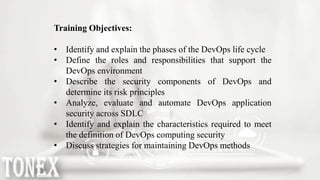 DevSecOps Training Bootcamp - A Practical DevSecOps Course | PPTX