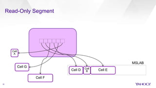 30
Read-Only Segment
Cell
A
Cell G
Cell F
Cell
BCell D Cell E
MSLAB
 