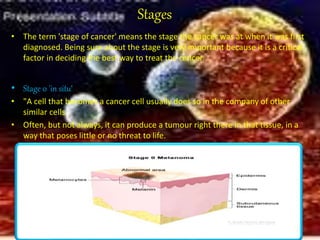 cancer, stages, symptoms | PPTX