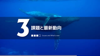 課題と最新動向
3■■■□ Issues and What's new
 