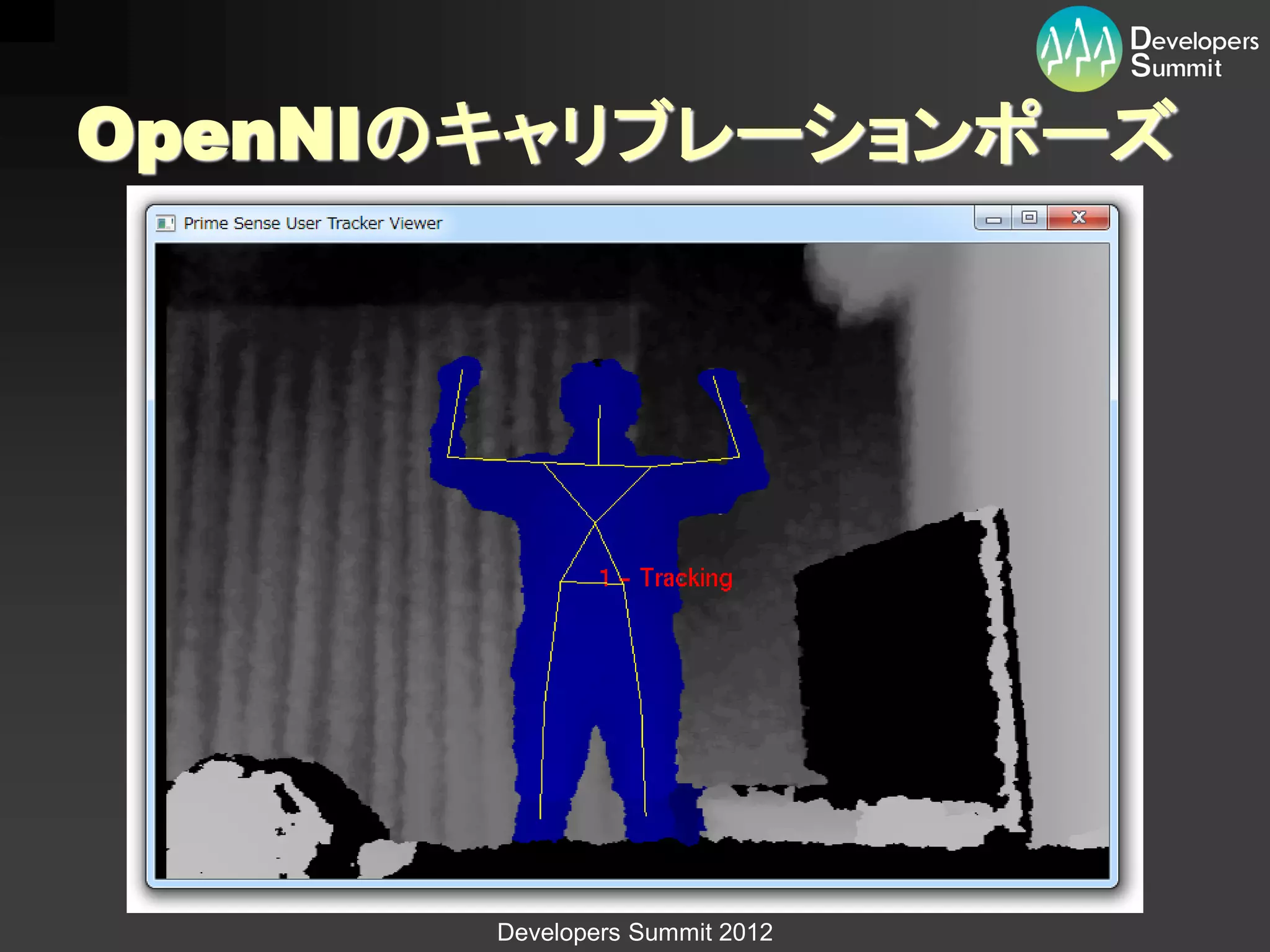 OpenNIのキャリブレーションポーズ




       Developers Summit 2012
 
