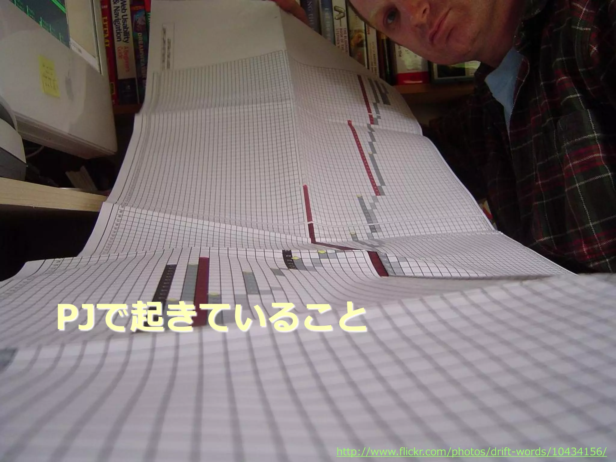 PJで起きていること


     Developers Summit 2012
                   http://www.flickr.com/photos/drift-words/10434156/
 