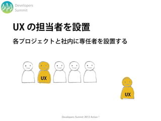 Developers
Summit




             Developers Summit 2013 Action !
 