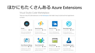 ほかにもたくさんある Azure Extensions
 