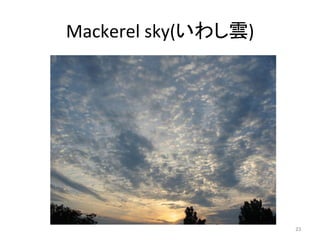 Mackerel	sky(いわし雲)	
23	
 