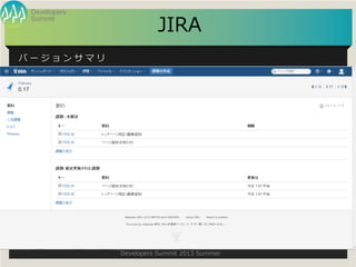 Summit
Developers
Developers Summit 2013 Summer
JIRA
 `      
 