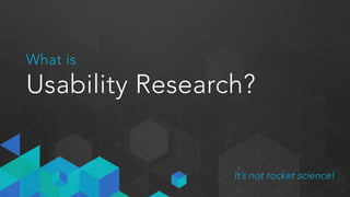 Workshop Overview
1 What is Usability?
2 Planning & Recruiting
3 Scenarios
4 Facilitating
5 Analyzing Results
6 Questions
 
