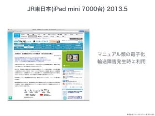JR|ձ(iPad mini 7000̨) 2013.5 
ޥ˥奢ӻ 
ݔϺkr 
ʽե`ɥƥ` @ 2014.9.5 
 