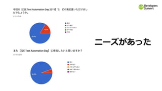 ニーズがあった
 