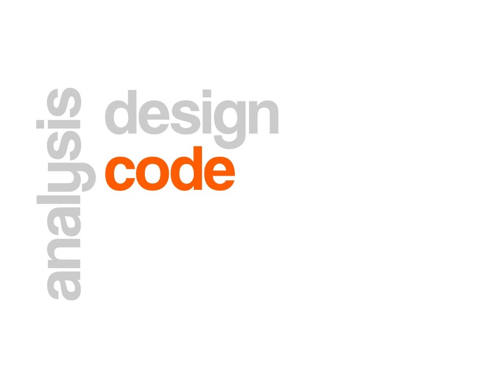 analysis design coding testing document