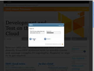 IBM Development and Test Cloud