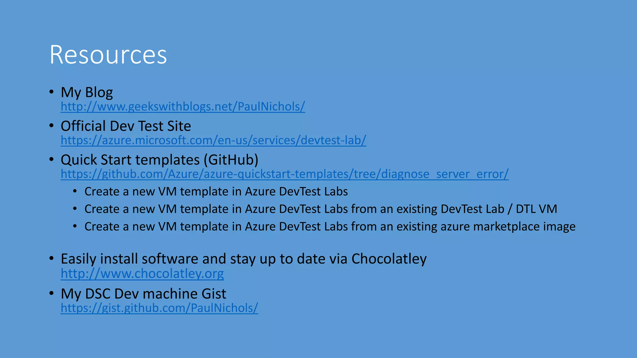 Azure Dev/Test Labs | PPT