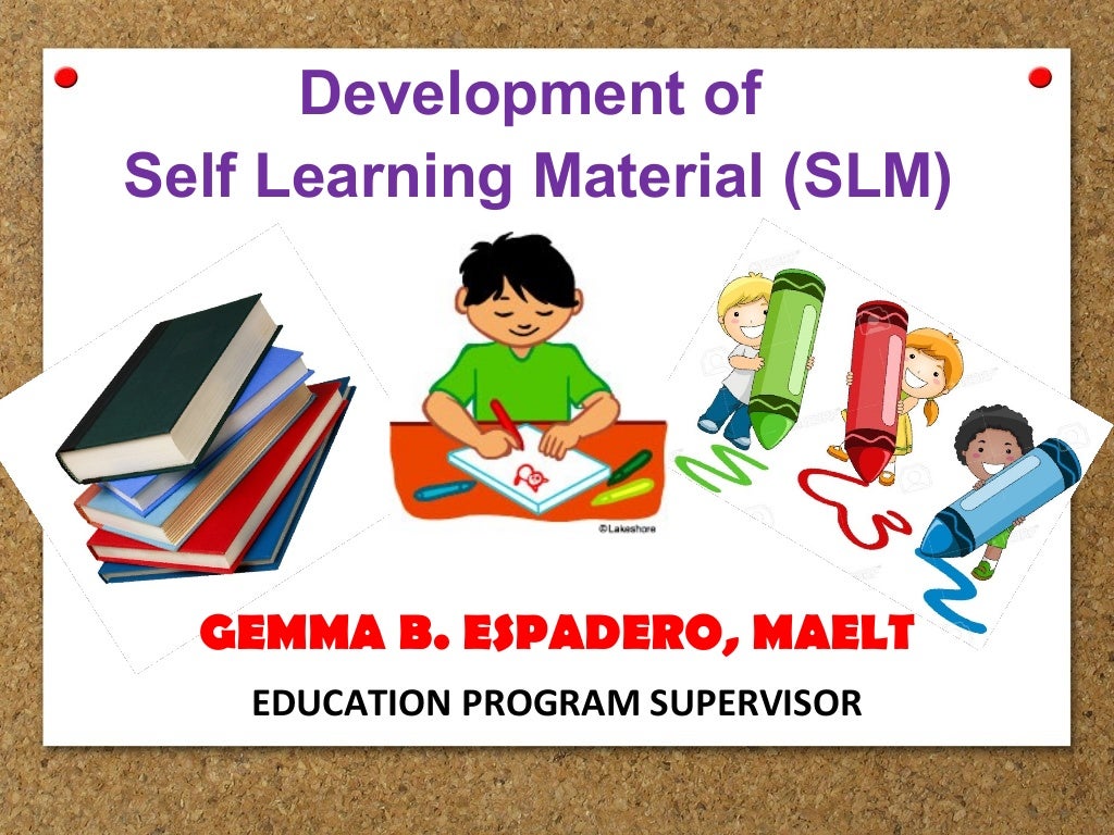 Development of self learning materials