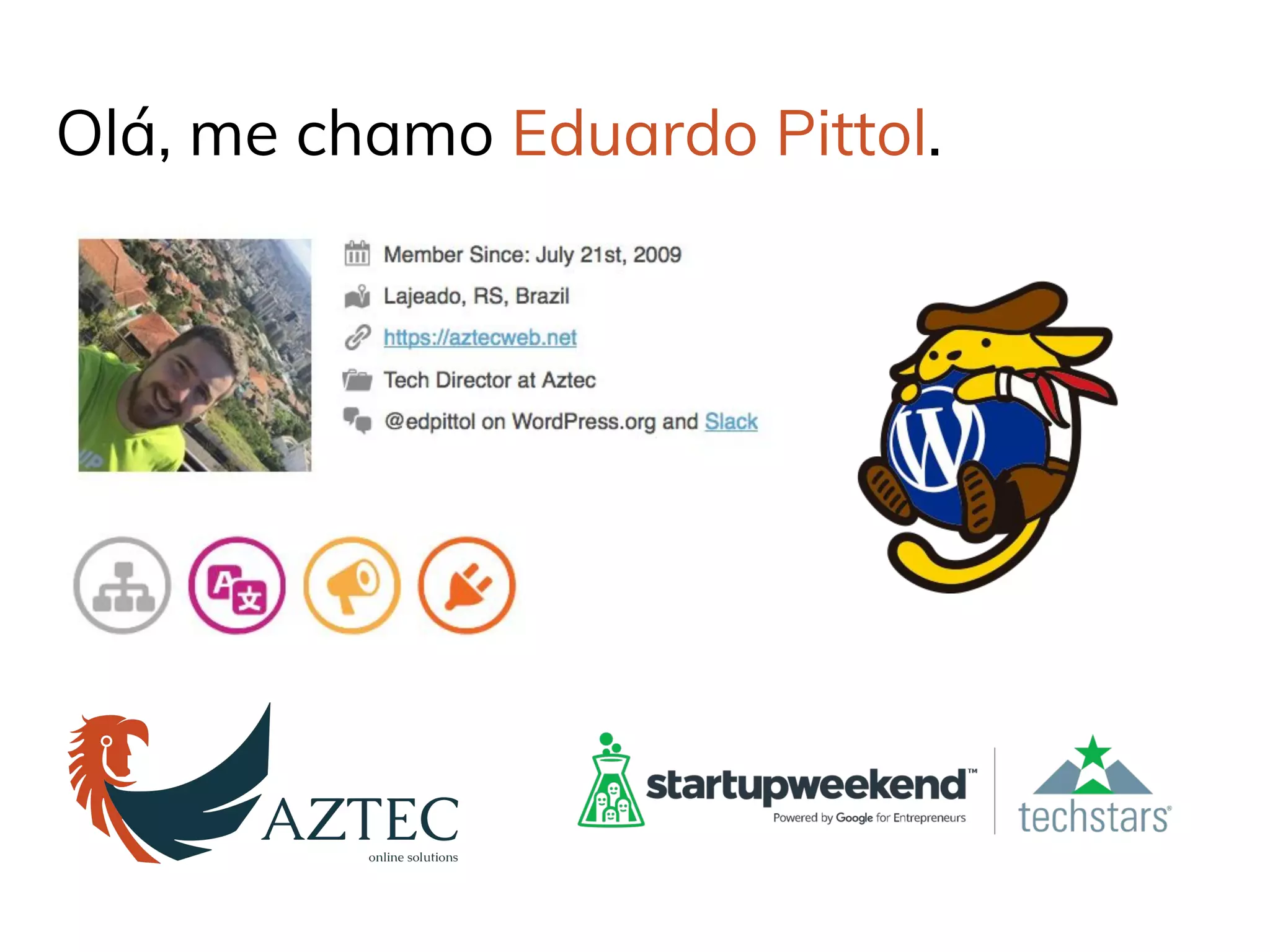 Olá, me chamo Eduardo Pittol.