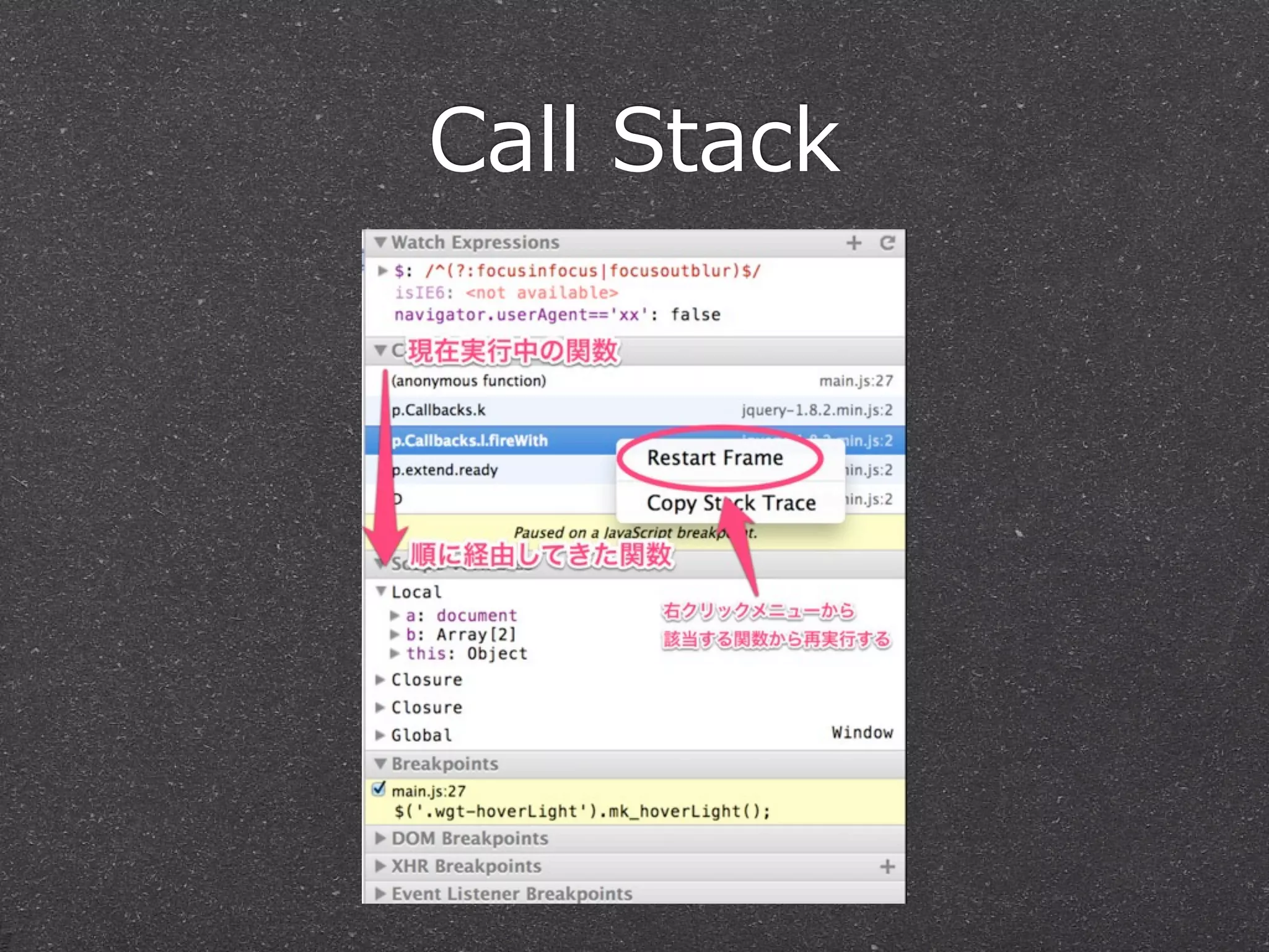 Call  Stack
 