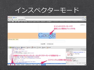 インスペクターモード
 