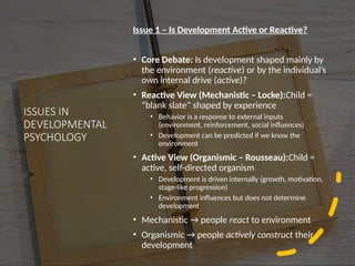 Comprehensive Overview of Human Development and Developmental ...
