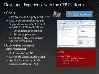 LatencyScenarios for Event ProcessingRelational Database ApplicationsCEP Target ScenariosOperational Analytics Applications, e.g., Logistics, etc.Data Warehousing ApplicationsWeb Analytics ApplicationsManufacturing Applications        Financial trading ApplicationsMonitoring ApplicationsAggregate Data Rate (Events/sec.)7