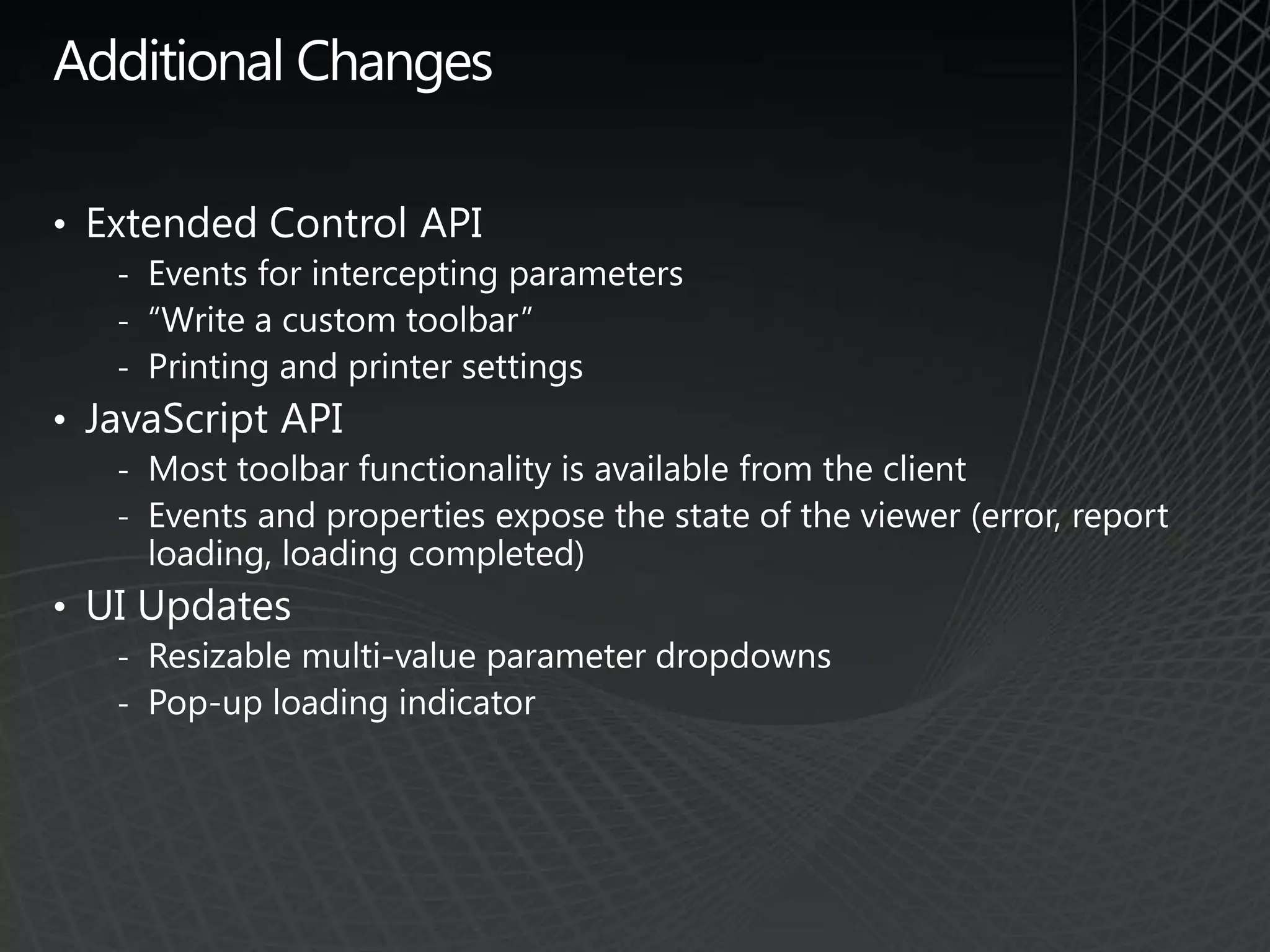 Add own filters and calculations
