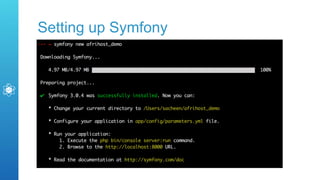 Setting up Symfony
 
