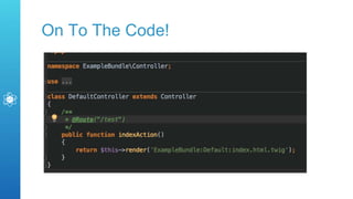 On To The Code!
 