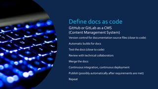 Docs as Code: Publishing Processes for API Experiences | PPT