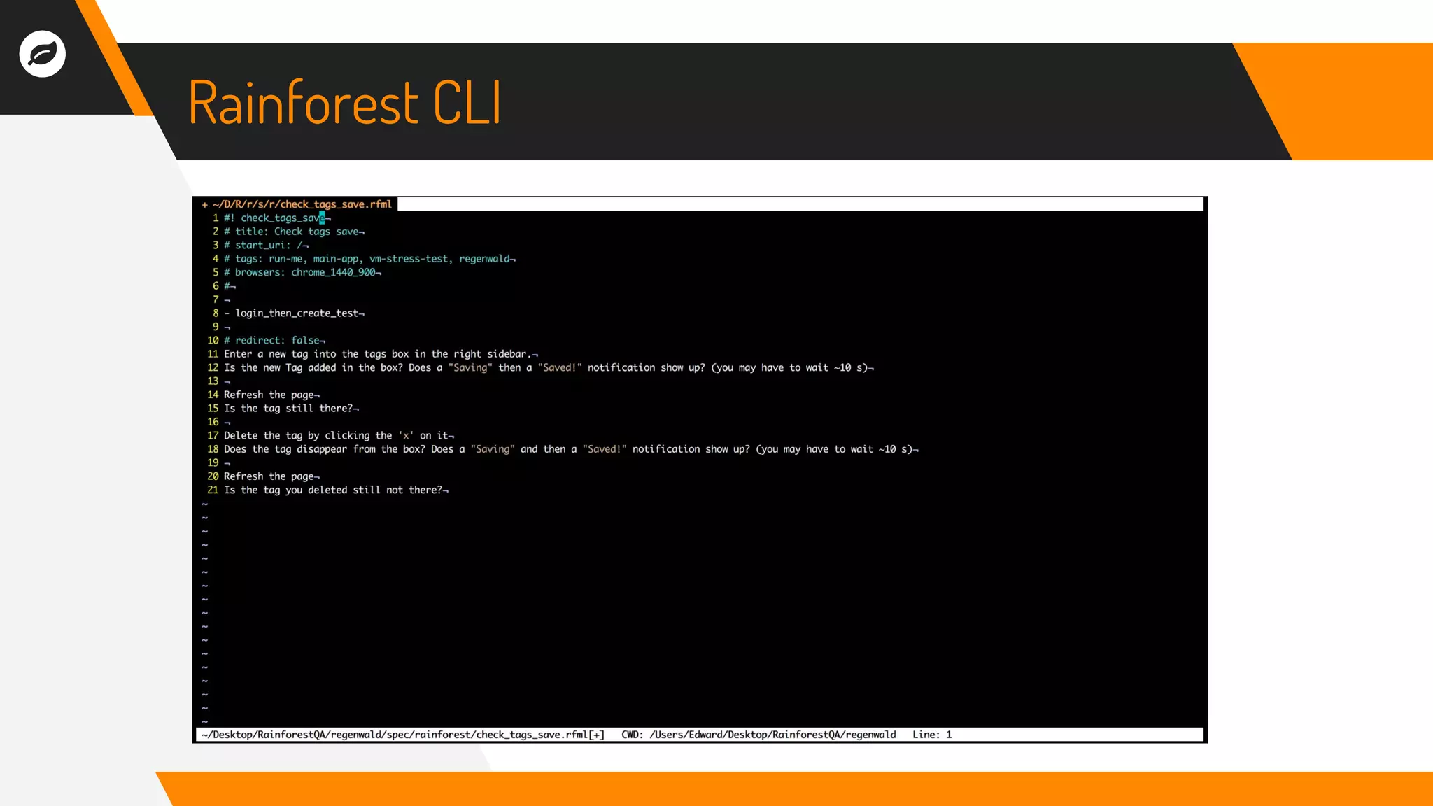 Rainforest CLI
 