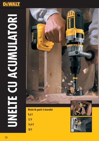 UNELTE CU ACUMULATORI




                        Masini de gaurit si insurubat
                        9,6 V
                        12 V
                        14,4 V
                        18 V

28
 