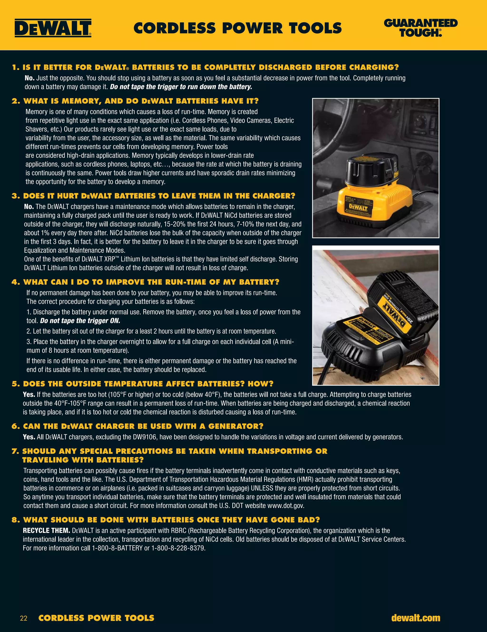 DeWalt Tools Catalog PDF Woodworking Arts and Crafts