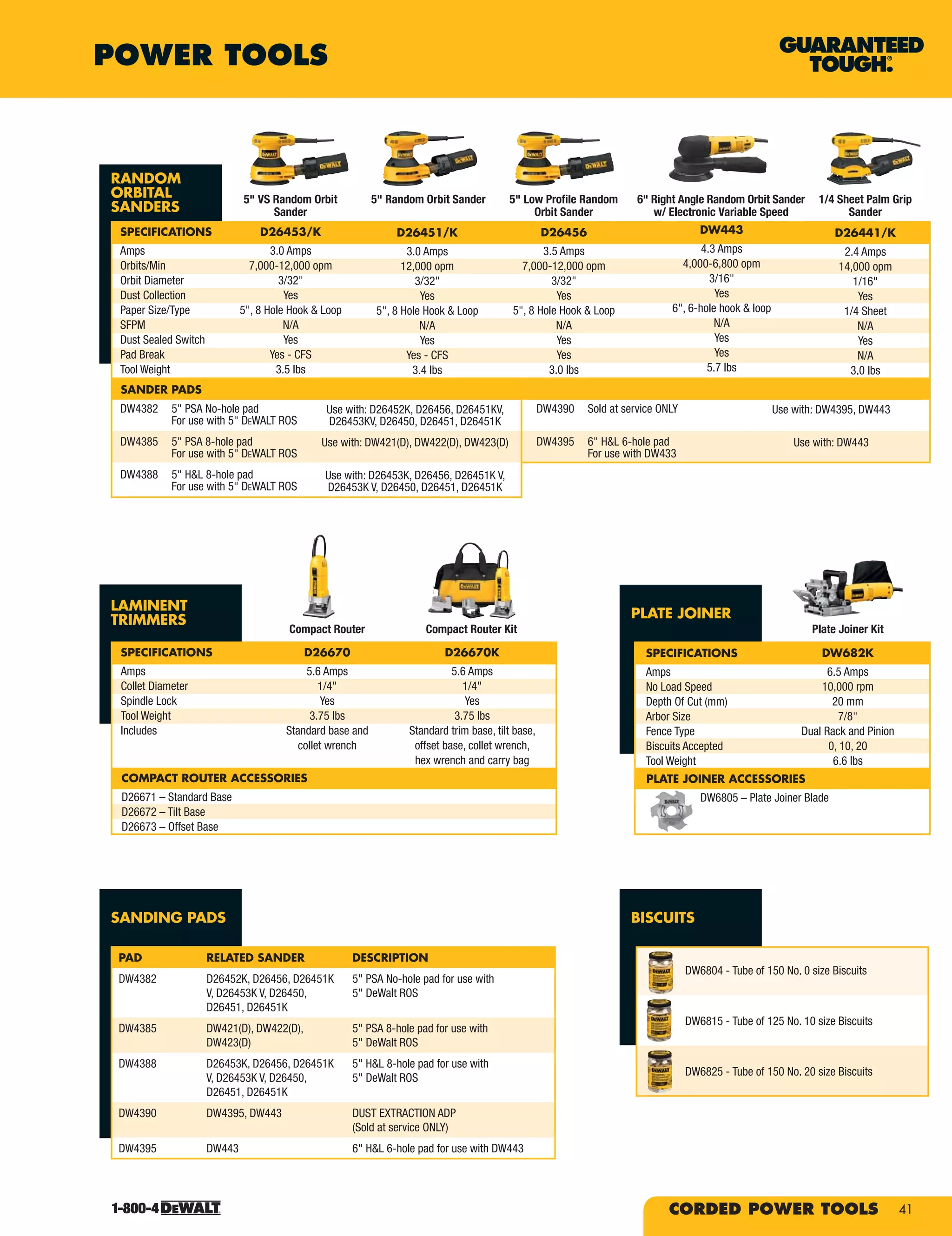 DeWalt Tools Catalog PDF Woodworking Arts and Crafts