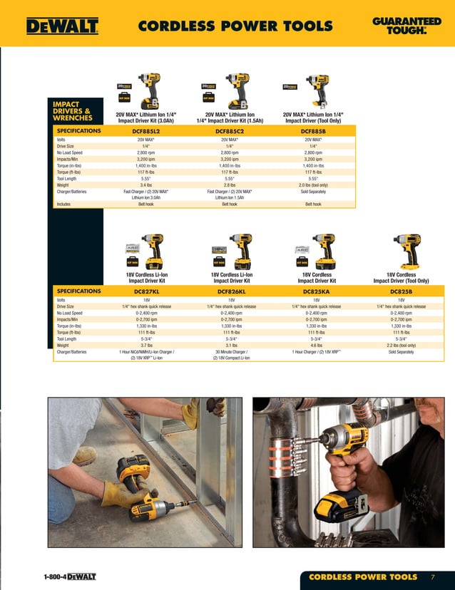 DeWalt Tools Catalog PDF Woodworking Arts and Crafts