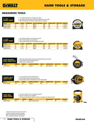 DeWalt Tools Catalog | PDF
