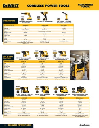 DeWalt Tools Catalog