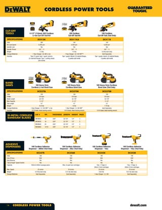 DeWalt Tools Catalog