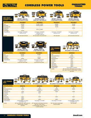 DeWalt Tools Catalog