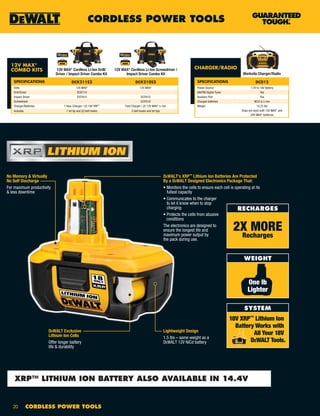 DeWalt Tools Catalog