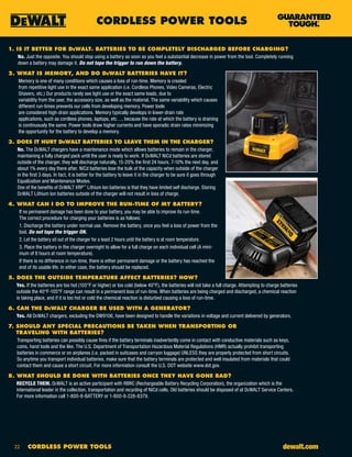 DeWalt Tools Catalog