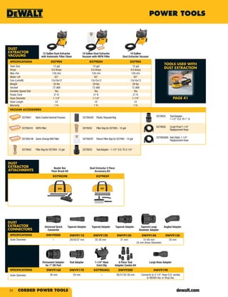 DeWalt Tools Catalog