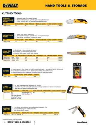 DeWalt Tools Catalog