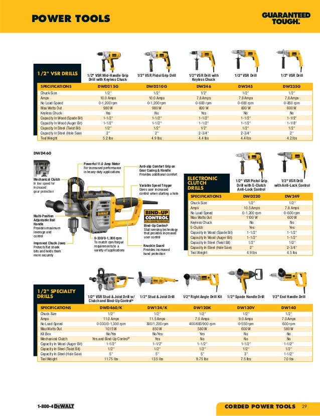 DeWalt Tools Catalog