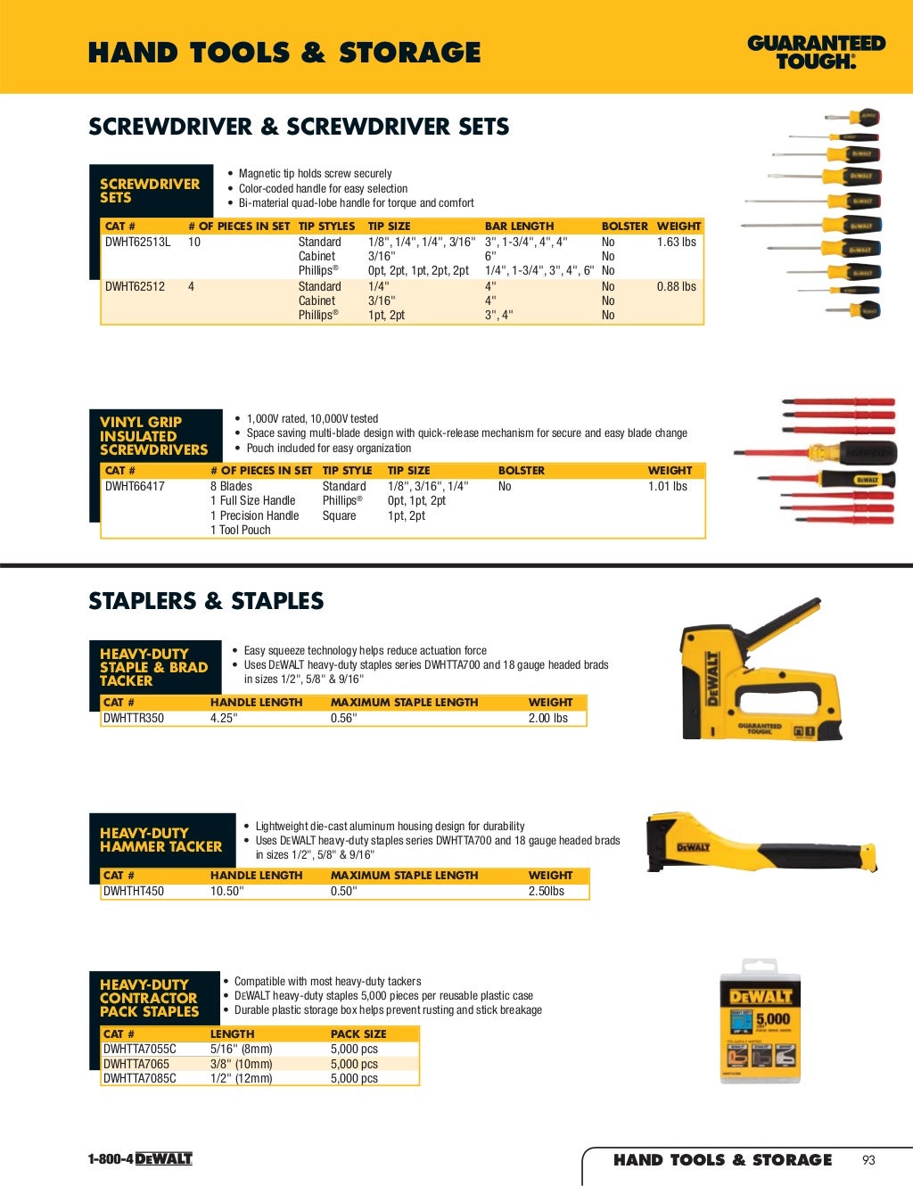 DeWalt Tools Catalog