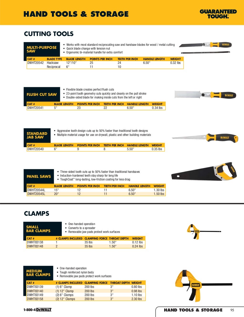 DeWalt Tools Catalog