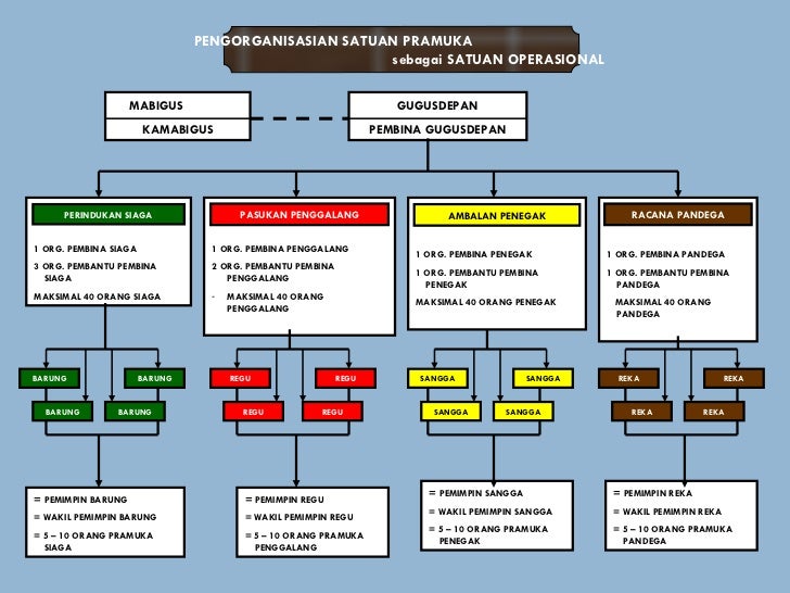 Struktur Organisasi Penggalang | Ruang Ilmu